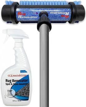 Cd1420 Cleanovation Rug Renovator Floor Scrub Brush With Long Handle Scrape Stiff Bristle
