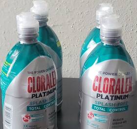 20400 Cloralen Platinum Splash-free Bleach Liquid Gel Original Scent 4 Pack
