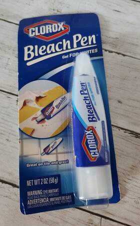 Clorox 044600046907 2010 Bleach Pen Gel For Whites Dual Tips Fine Point Broad Scrubber Nos
