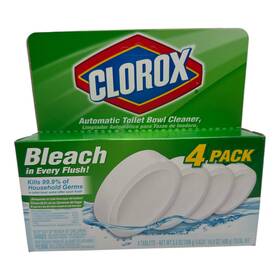 Clorox 044600158044 Bleach Ultra Clean Automatic Toilet Bowl Cleaner Tablets 3.5 Oz 4 Pack