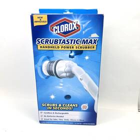 Clorox 080313018435 Scrubtastic Max Handheld Power Scrubber Cordless Rechargeable New
