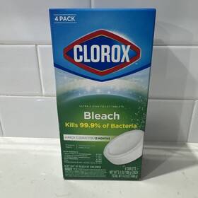30990 Clorox Bleach Automatic Toilet Bowl Cleaner Tablets 4 Pack New