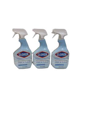Clorox 313030998958 Free And Clear Multi Surface Cleaner Spray Bottle Fragrance 32oz X 3