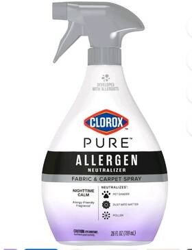 65833 Clorox 6 Pack Pure Allergen Neutralizer Fabric And Carpet Spray Pc 26 Oz