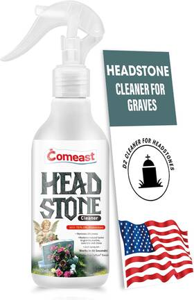 Comeast 445015134136 Headstone Cleaner For Graves Cemetery Gravestone Tombstone Solution