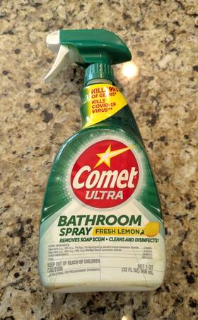 Comet 810003440976 Ultra Bathroom Spray Fresh Lemon 1 Quart 32 Fl Oz