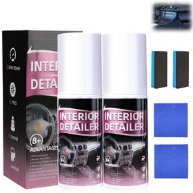 Riv222 Compensai 2pcs Car Interior Cleaner Detailer Spray Deep Poli