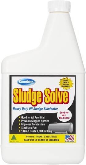 Comstar 024924602355 Sludge Solve 1 Quart Oil Remover Cleans Fuel And Boosts Combustion