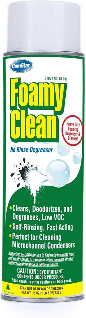 55-099 Comstar Foamy Clean 16 Oz No-rinse Degreaser And Coil Cleaner Spray
