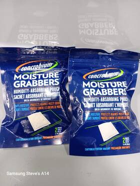 7752070 Concrobium 2 Pack - Moisture Grabbers Humidity Absorbing Pouch Mini 2.1 Oz