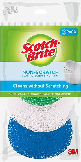 215-fw Corp Non-scratch Plastic Scrubbing Pads Cleans Dishes Without Scratching 3 Scrubbi