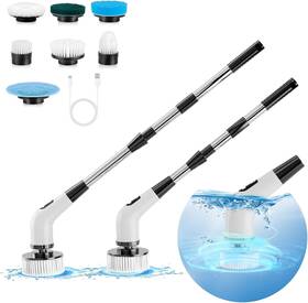 A-01pro Cosfxixe Electric Spin Scrubber Cordless Shower For Bathroom With 54 Inch Adjustabl