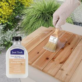 Hcst07726 Costway 2 Packs Wood Wax Oil Cleaner And Brightener For Furniture Teak Care Kit