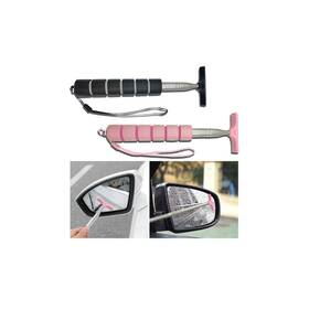 Couslcd-hsdge1 Couslcd 2 Pcs Car Side Mirror Squeegee Retractable Rearview Wiper Rain Fog Cleaner