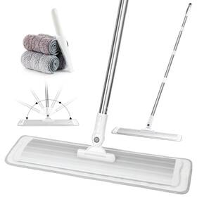 Pt12 Cqt Commercial Flat Microfiber Floor Mop Cleaning System 18 Inch Wet Dry And Dus