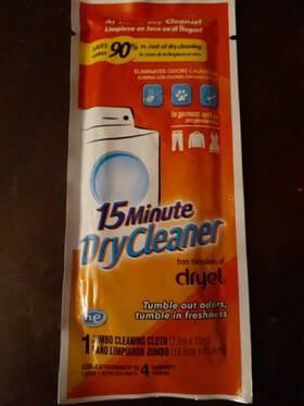 Cr Brands 799228011904 Dryel - At Home 15 Minute Dry Cleaner Cloth 12 Single Packs Jumbo