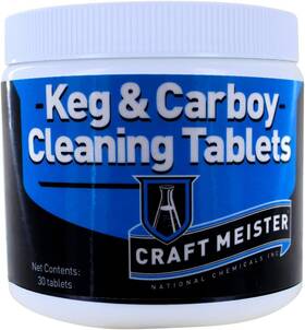7017 Craft Meister Keg And Carboy Cleaning Tablets 30 Count