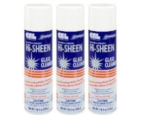 3371100-6 Crl Hi-sheen Glass Cleaner - 3 Pack