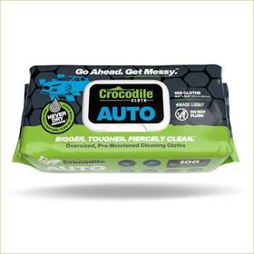 Crocodile Cloth 060460470152 Auto Cleaning Wipes - Car Engine Degreaser Body Detailing Tires