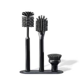 Curio Home Goods 840334410263 Ionic Brush Set Magnetized To Stand Upright Stainless Stee