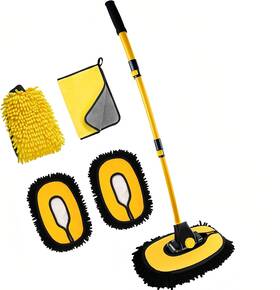 Cr-308c Cysina 15 Curved Car Cleaning Brush With Telescopic Handle For Rvs And Trucks