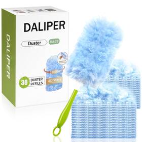 Da-22 Daliper Heavy Duty Duster Refills Compatible With Swiffer Kit 30 Pcs And 1 Handle 360