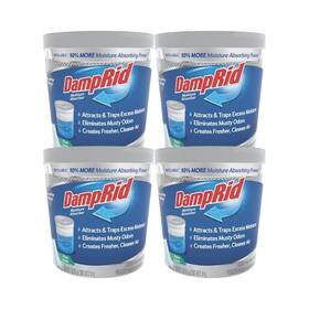Damprid 075919031018 4-pack Pure Linen Scent Refillable Moisture Absorber 11 Oz