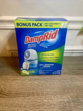 Damprid 075919111963 Drop-in Moisture Absorber With 2 Tablets Fresh Scent Eliminates Musty Odors