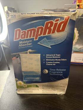 Fg83k Damprid Hanging Moisture Absorber Bag Pure Linen 3 Bags New - Sealed Box