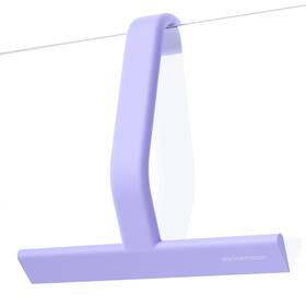 Dancemoon 860013680145 Shower Squeegee For Glass Doors 10 Inch Silicone With Hook Purple