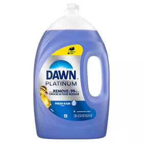 Dawn 003077212446 Platinum 74.3 Oz. Fresh Rain Scent Liquid Dish Soap