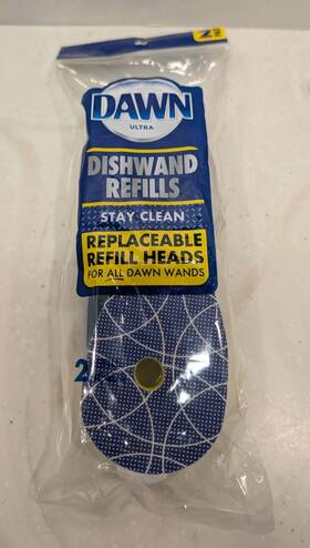 Dawn 011171357480 Ultra Dishwand Kitchen Brush Replaceable Refill Heads 2 Pack All Wands