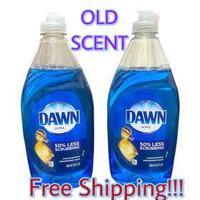 Dawn 030772000922 Original Scent Ultra Dishwashing Liquid Dish Soap 2 Pack 15.5 Oz Old