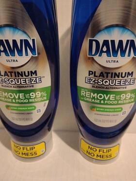 Dawn 030772052143 2 Pack Ultra Platinum Ez-squeeze Green Papaya Scent Dishwashing Liquid 18oz
