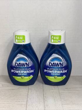 Dawn 037000523673 Lot 2 Platinum Power Wash Dishspray Refill Apple Scent 16oz Each 32oz Total