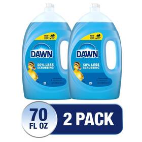 Dawn 078557165119 Ultra 70 Oz. Original Scent Liquid Dish Soap Concentrated Formula 2 Pack