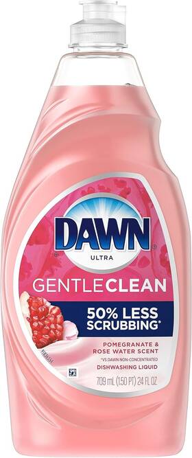 Dawn 313099814848 Gentle Clean Dishwashing Liquid 16.2 Oz Pomegranate And Rose Water Scent Pa