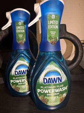 3707215959 Dawn Platinum Plus Powerwash Dish Spray Fresh Pine 2 Pack 5x Cleaning