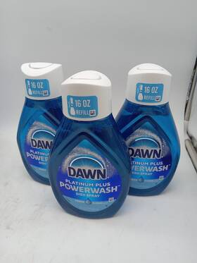 52366 Dawn 3 Pack Platinum Powerwash Fresh Clean Scent Liquid Dish Spray 16 Oz. 282
