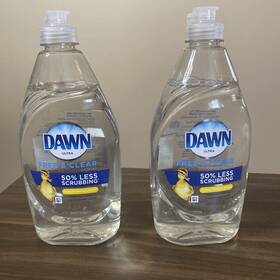 80344007 Dawn 2 Pack Of Free And Clear Dishwashing Liquid Dish Soap 24oz Each