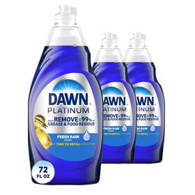 P-1403 Dawn Dish Soap Dishwashing Liquid Fresh Rain 3x24oz Powerful Grease Cutter