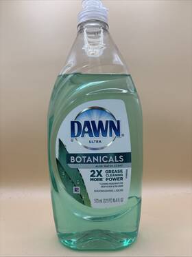 Dawn Ultra 037000973102 Botanicals Dish Soap 19.4 Fl Oz Dishwashing Aloe Water Scent 90% Full