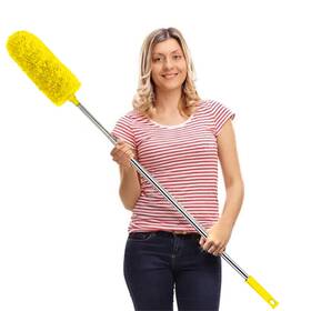 Delux 783902697478 Microfiber Feather Duster Extendable Cobweb With 100 Inches Extra Long Pole