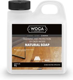 511110us Denmark A/s Natural Soap White 1l - Concentrated Wood Cleaner For Oil Finished Hardwood F