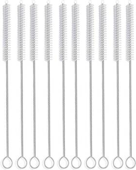 Desin 445023345326 12 Inch Extra Long Straw Brush Cleaner 10 Pack Flexible Nylon Tube Cleaning B