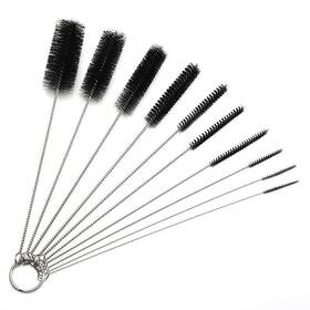 8.2ihch Desin 635192452841 Long Straw Brush Nylon Pipe Tube Cleaner 10 Different Diameters Set Of 1
