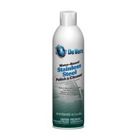 Devere 613278010468 Stainless Steel Cleaner And Polish Water Based Aerosol Pack Of 2