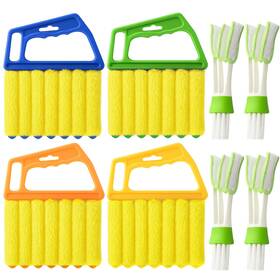 Bc-01 Df Dualferv Blind Cleaner Duster Tool - 4 Pcs 7 Fingers Anti-shedding Window Cleane