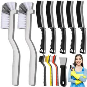 Dfacio 727376333111 11pcs Crevice Cleaning Brush Set Hard Bristle Supplies For Ki