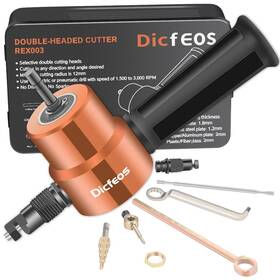 Fghrs-520 Dicfeos Double Head Sheet Metal Cutter Versatile Nibbler Drill Attachment For Straig